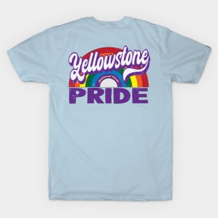 2 sided design - Yellowstone Rainbow Pride T-Shirt